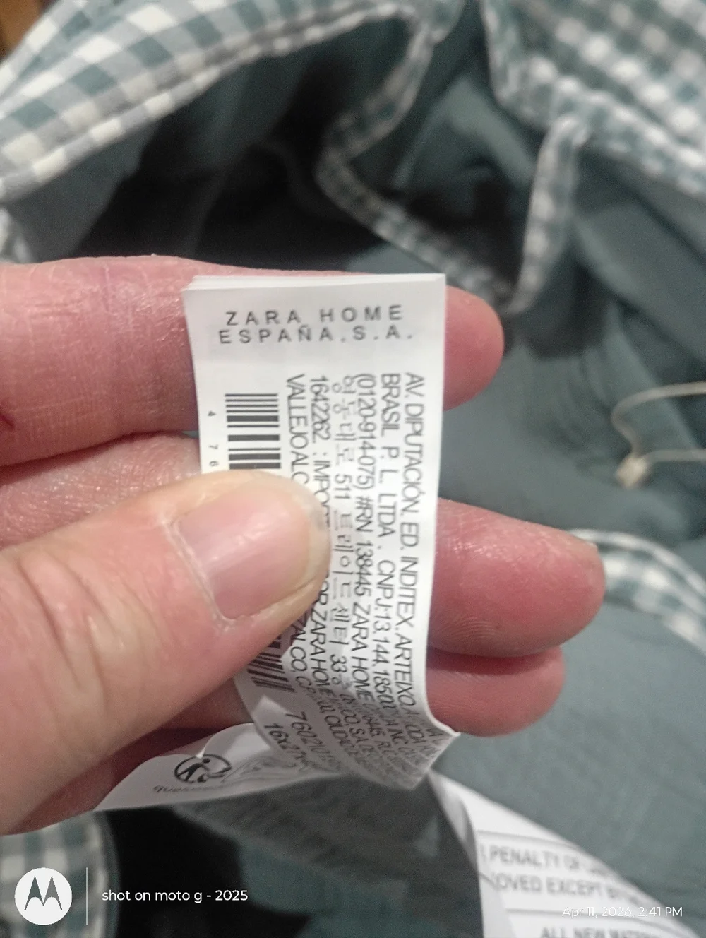 Zara Gingham Maternity Tote - Picture 3 of 7